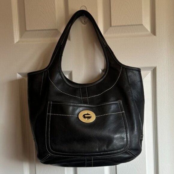 🐈‍⬛ Coach XLErgo Tote w/ Legacy Striped Lining 🐈‍⬛